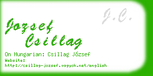jozsef csillag business card