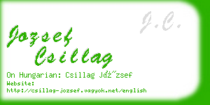 jozsef csillag business card